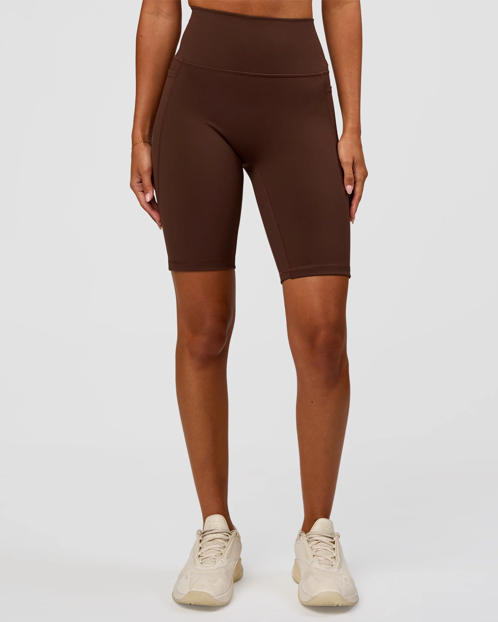 Fusion Ultra High-Rise 9" Short Pockets - Hot Chocolate