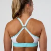 Distinction Sports Bra 2.0 - White-Baltic Sea