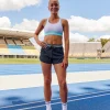 Distinction Sports Bra 2.0 - White-Baltic Sea