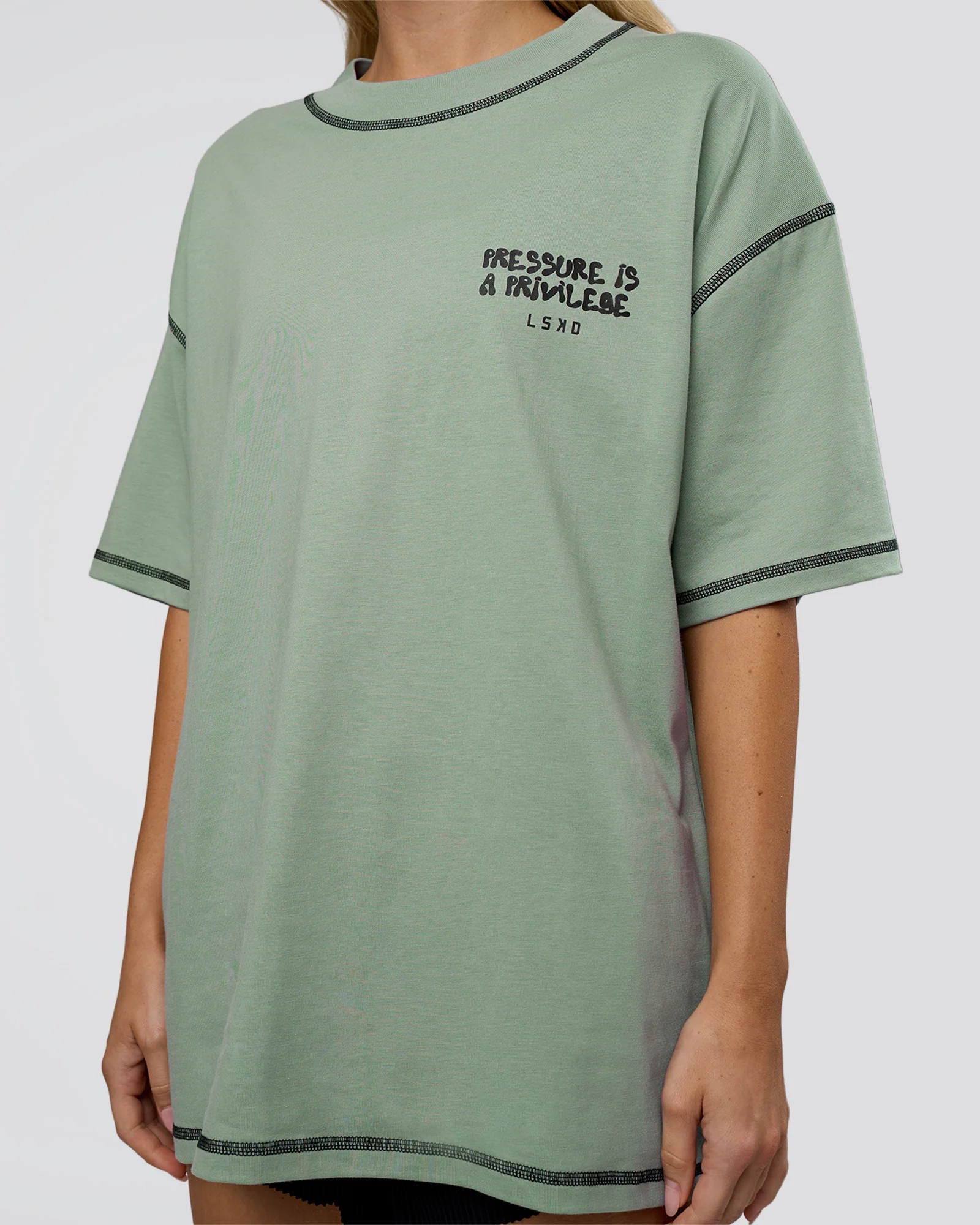 6322-pressure-is-privilege-oversized-tee-iceberg-green-black-11.webp Pressure is Privilege Oversized Tee - Iceberg Green-Black