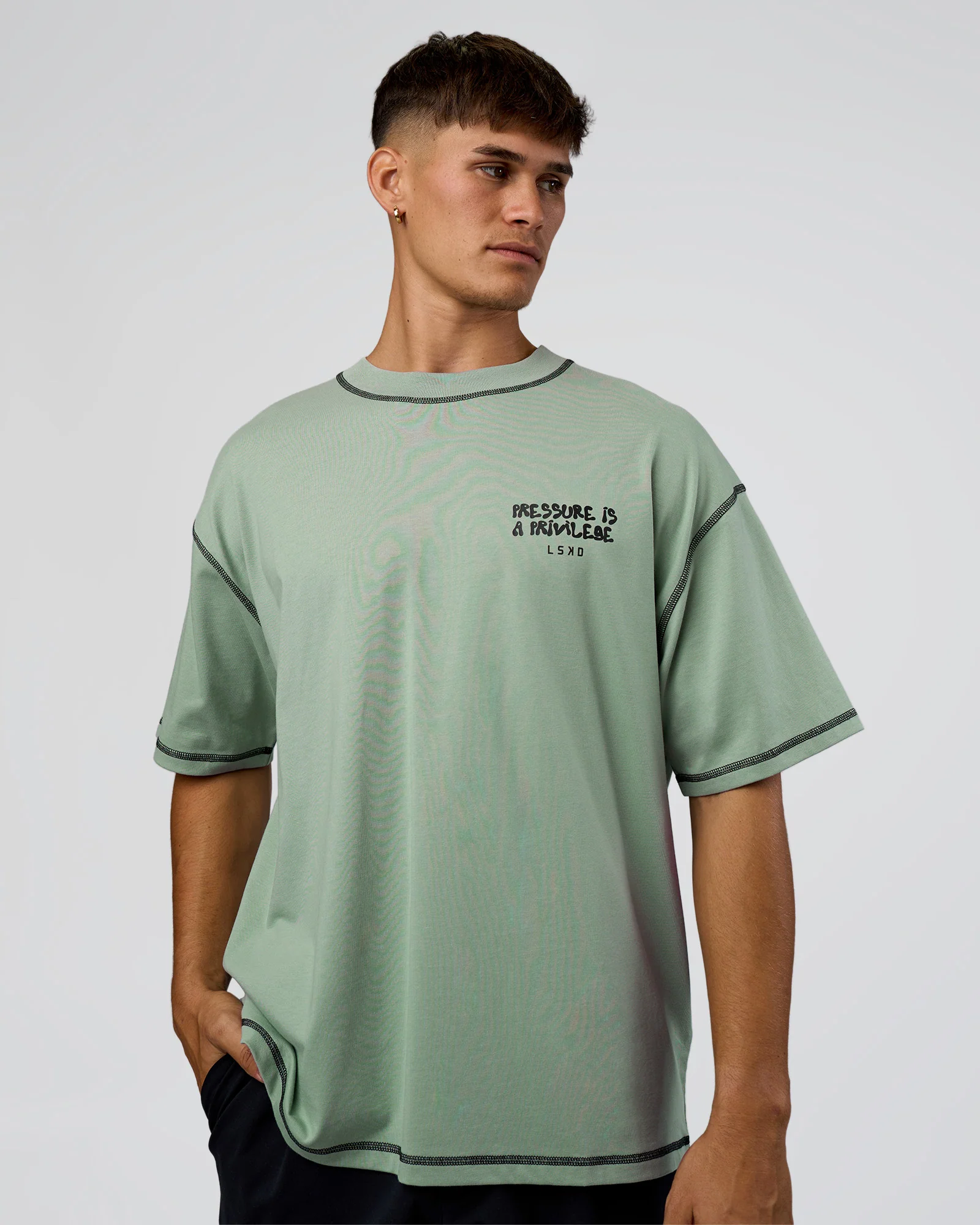 6322-pressure-is-privilege-oversized-tee-iceberg-green-black-3.webp Pressure is Privilege Oversized Tee - Iceberg Green-Black