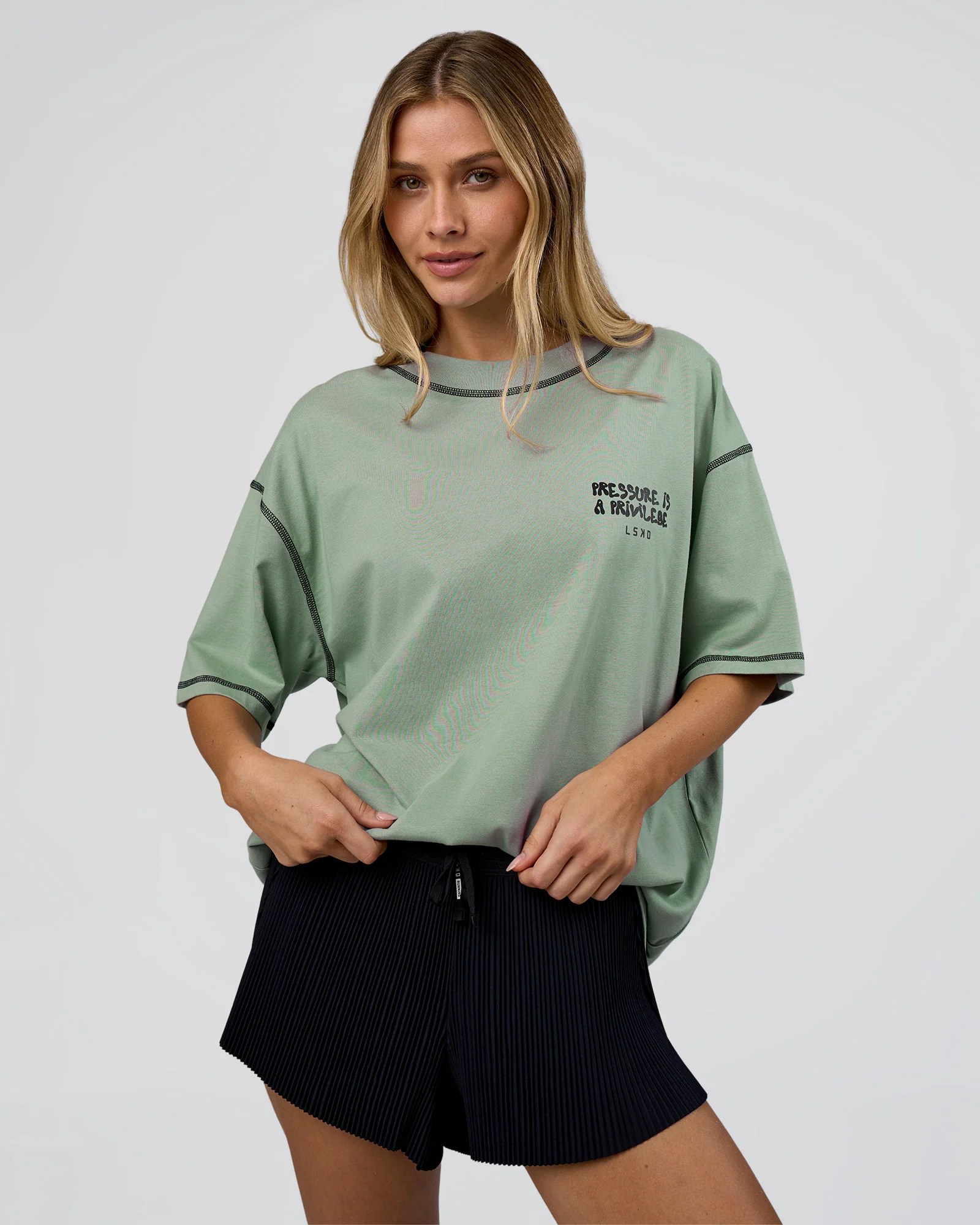 6322-pressure-is-privilege-oversized-tee-iceberg-green-black-5.webp Pressure is Privilege Oversized Tee - Iceberg Green-Black