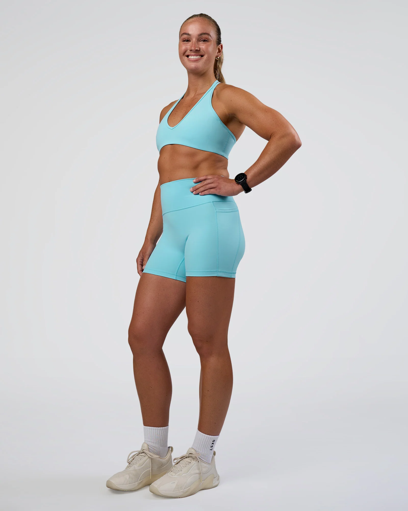 Fusion Ultra High-Rise 4" Short Pockets - Baltic Sea