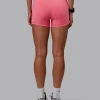 Fusion Ultra High-Rise 4" Short Pockets - Pink Lemonade
