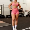 Fusion Ultra High-Rise 4" Short Pockets - Pink Lemonade