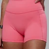 Fusion Ultra High-Rise 4" Short Pockets - Pink Lemonade