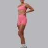 Fusion Ultra High-Rise 4" Short Pockets - Pink Lemonade
