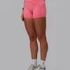 Fusion Ultra High-Rise 4" Short Pockets - Pink Lemonade