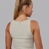 6439-liberty-ruched-tank-shale-beige-3.webp Liberty Ruched Tank - Shale Beige