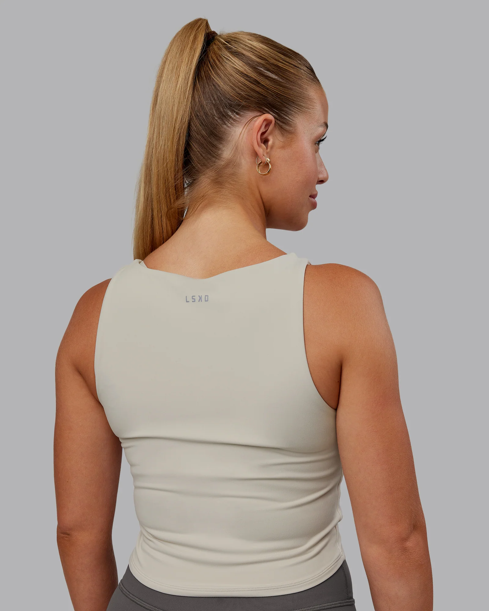 6439-liberty-ruched-tank-shale-beige-3.webp Liberty Ruched Tank - Shale Beige