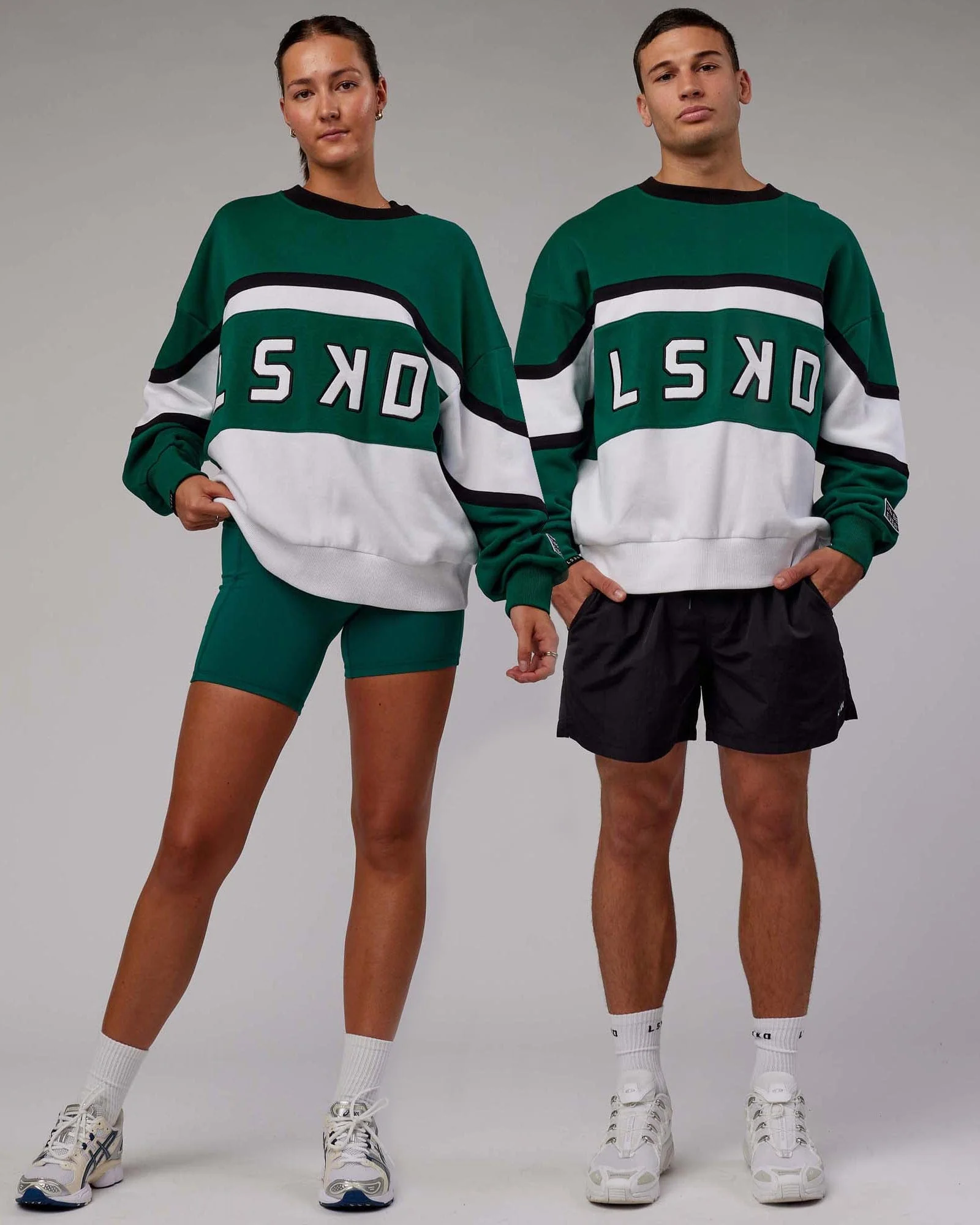 PrimeTime Sweater Oversize - Malachite-White