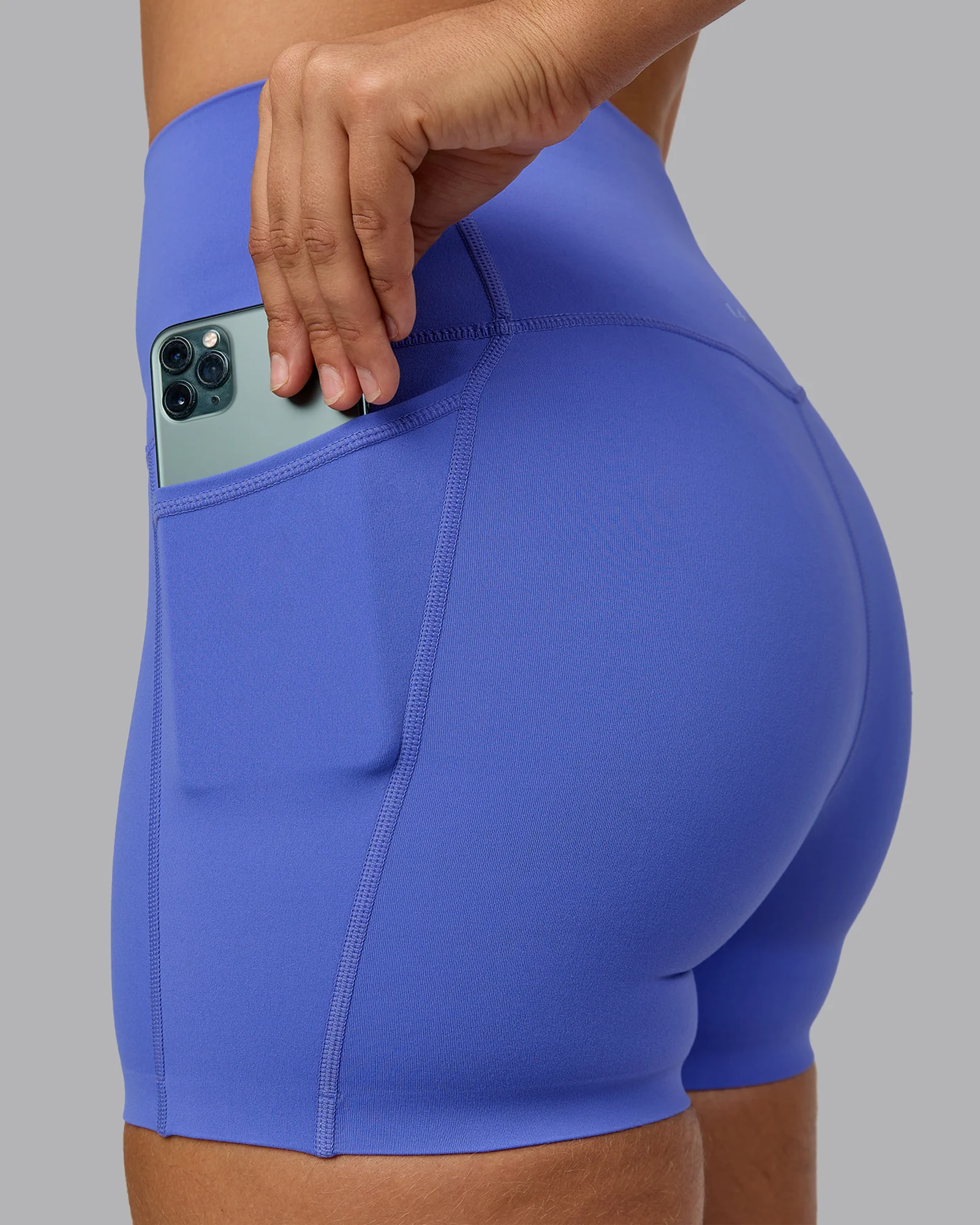 Elixir Ultra High-Rise 4" Short Pockets - Baja Blue