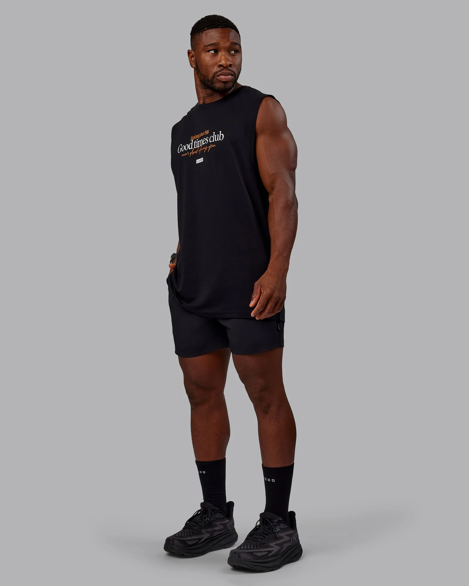 Rover FLXCotton Tank - Black-White