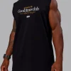 Rover FLXCotton Tank - Black-White