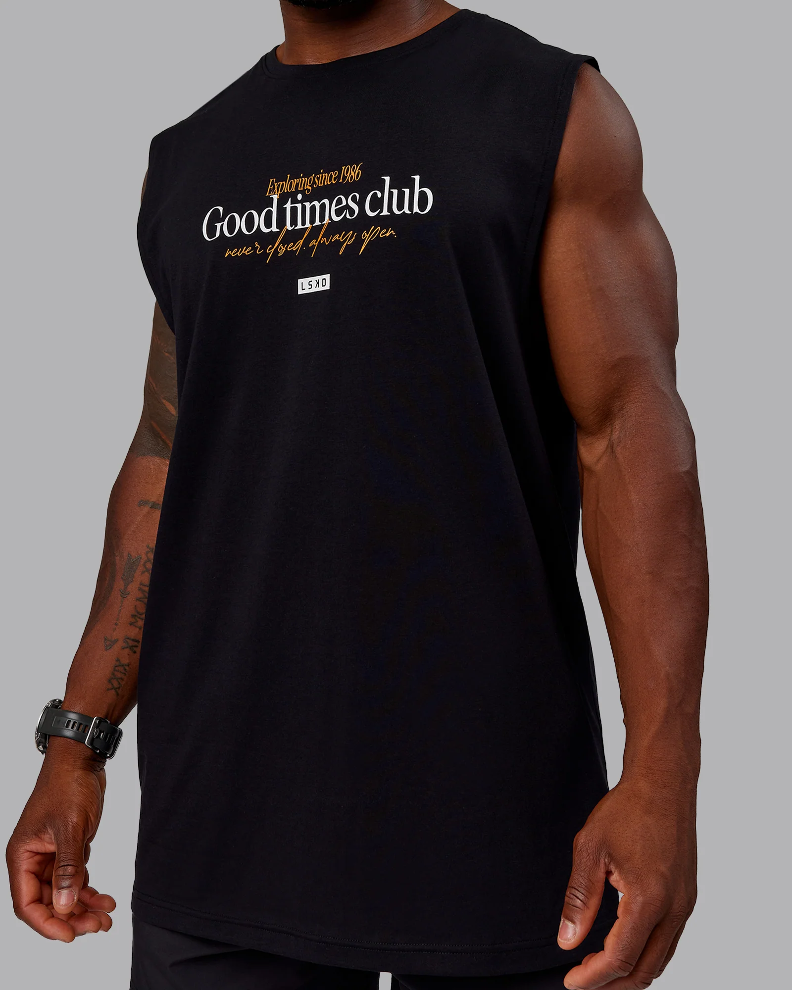 Rover FLXCotton Tank - Black-White