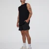 Lifting Club FLXCotton Tank - Black-Ultra Fuchsia