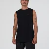 Lifting Club FLXCotton Tank - Black-Ultra Fuchsia