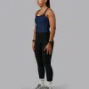 Flame Ribbed Tank - Future Navy
