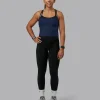 Flame Ribbed Tank - Future Navy