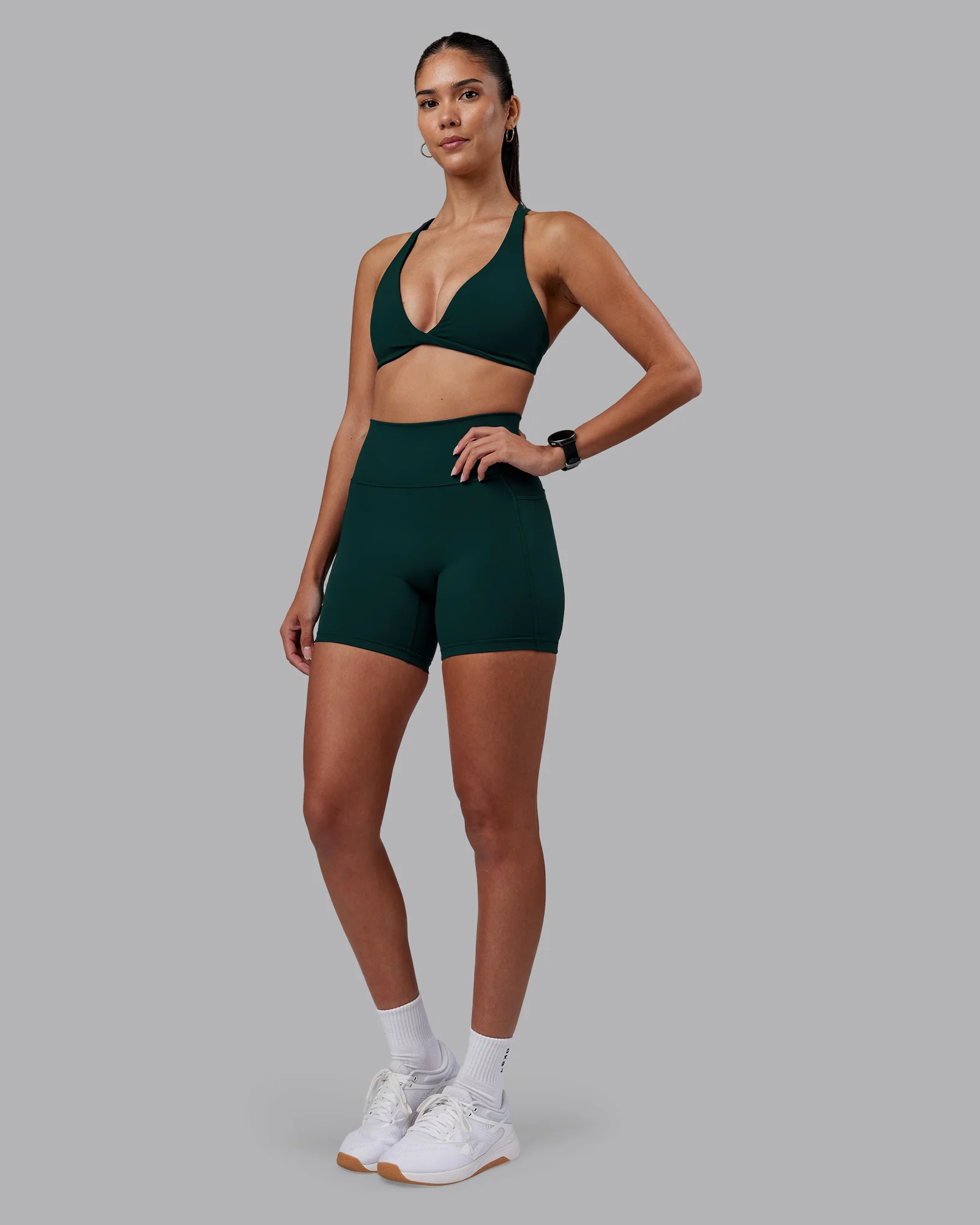 Agile Sports Bra - Dark Moss