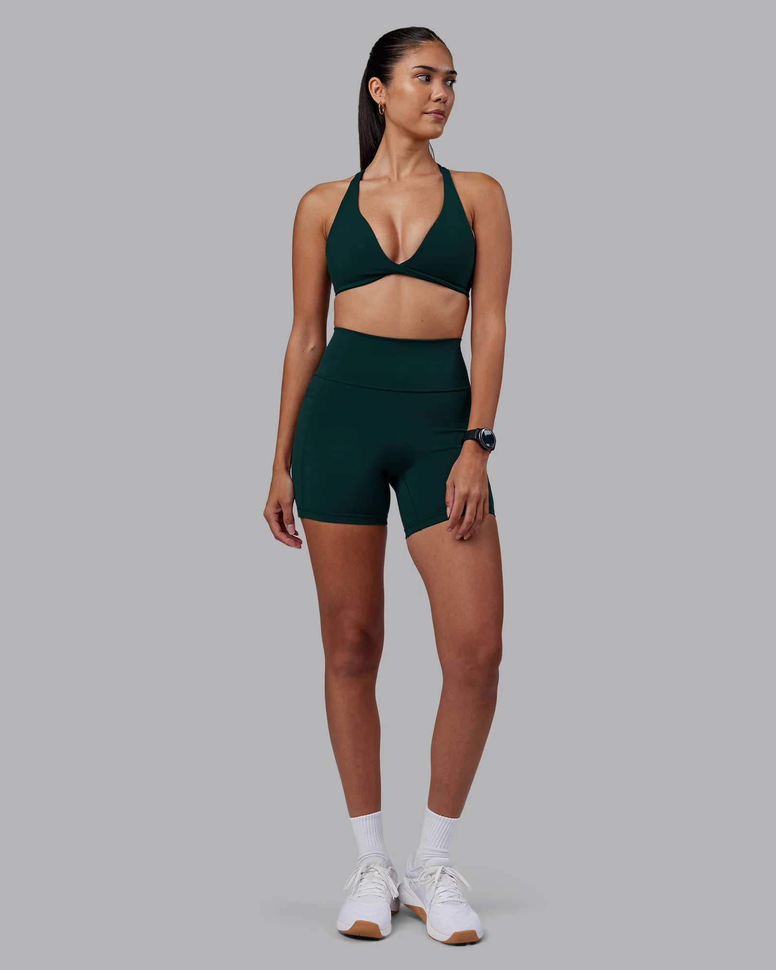 Agile Sports Bra - Dark Moss