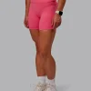 Fusion Ultra High-Rise 6" Short Pockets - Hot Pink