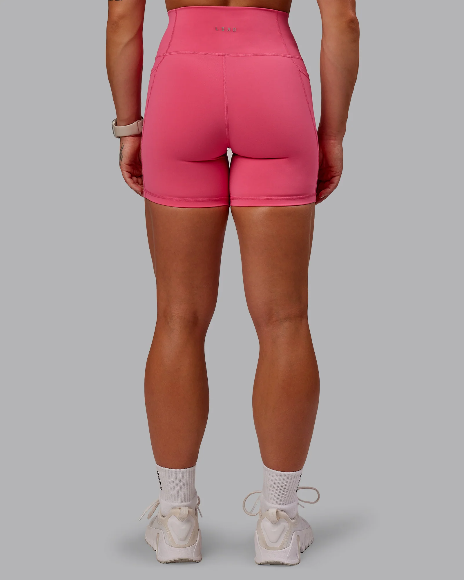 Fusion Ultra High-Rise 6" Short Pockets - Hot Pink
