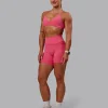 Fusion Ultra High-Rise 6" Short Pockets - Hot Pink