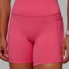 Fusion Ultra High-Rise 6" Short Pockets - Hot Pink