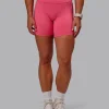 Fusion Ultra High-Rise 6" Short Pockets - Hot Pink