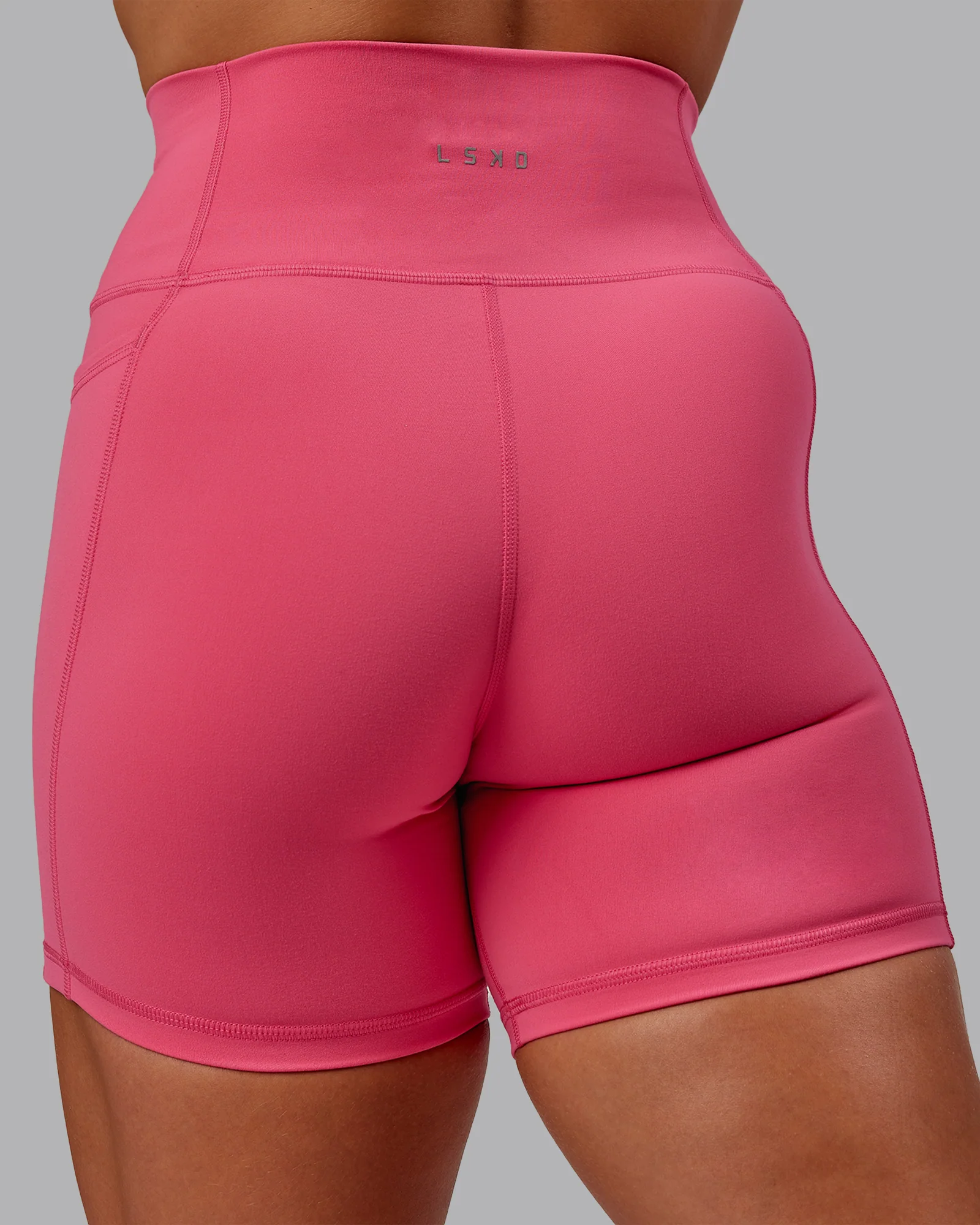 Fusion Ultra High-Rise 6" Short Pockets - Hot Pink