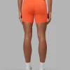 Fusion Ultra High-Rise 6" Short Pockets - Ultra Orange