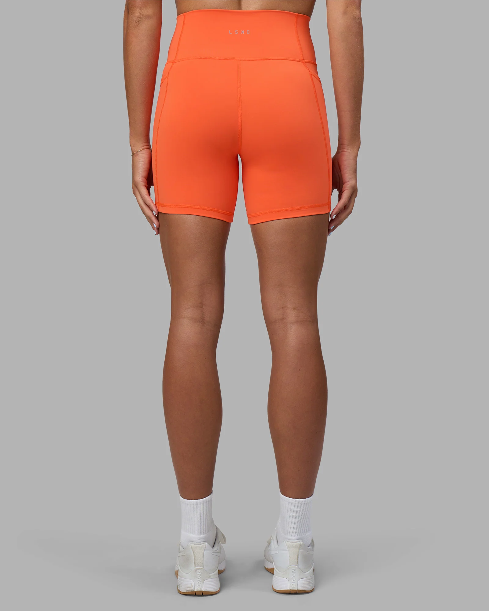 Fusion Ultra High-Rise 6" Short Pockets - Ultra Orange