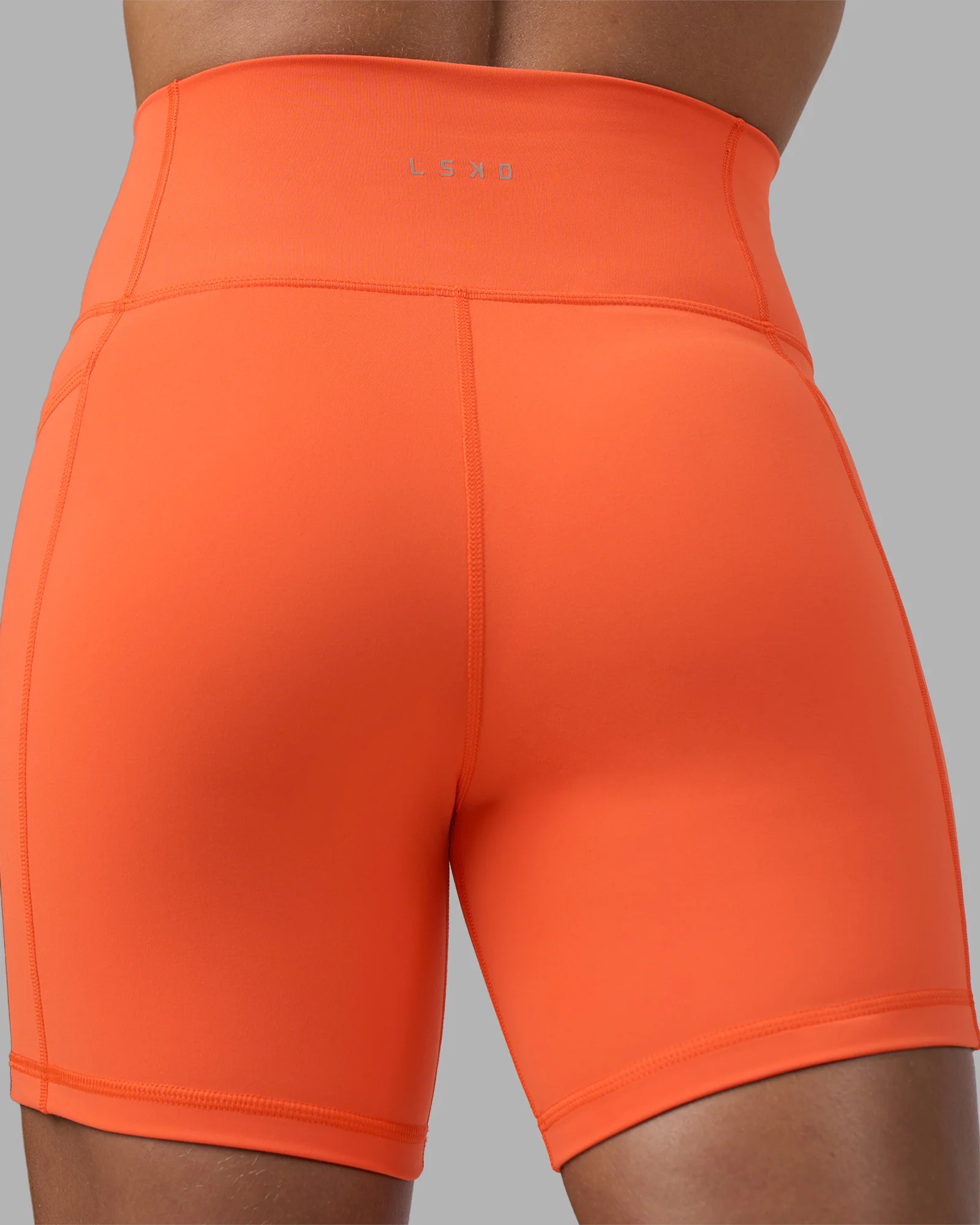 Fusion Ultra High-Rise 6" Short Pockets - Ultra Orange