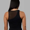 6848-motion-mesh-shelf-bra-tank-black-4.webp Motion Mesh Shelf Bra Tank - Black