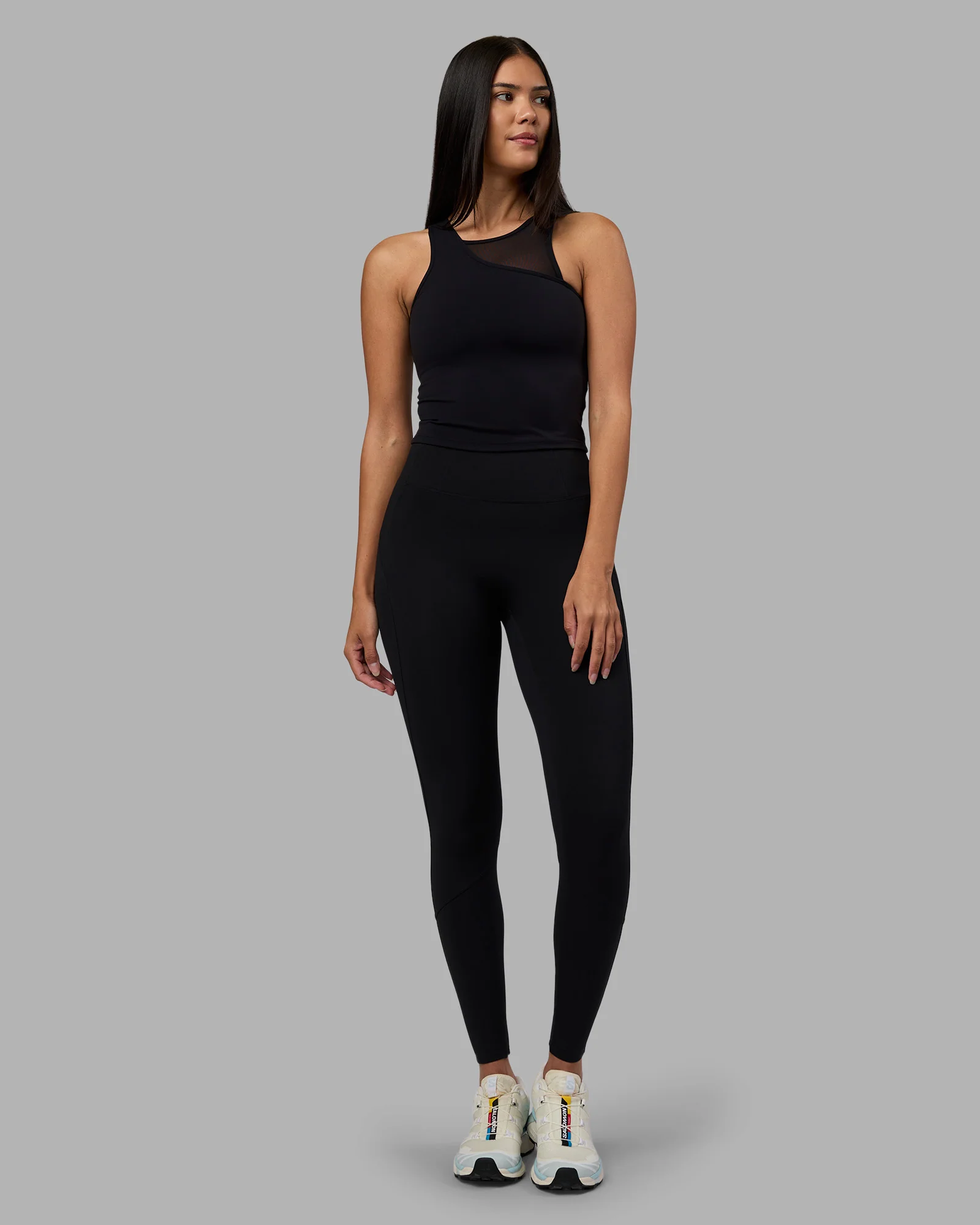 6848-motion-mesh-shelf-bra-tank-black-5.webp Motion Mesh Shelf Bra Tank - Black