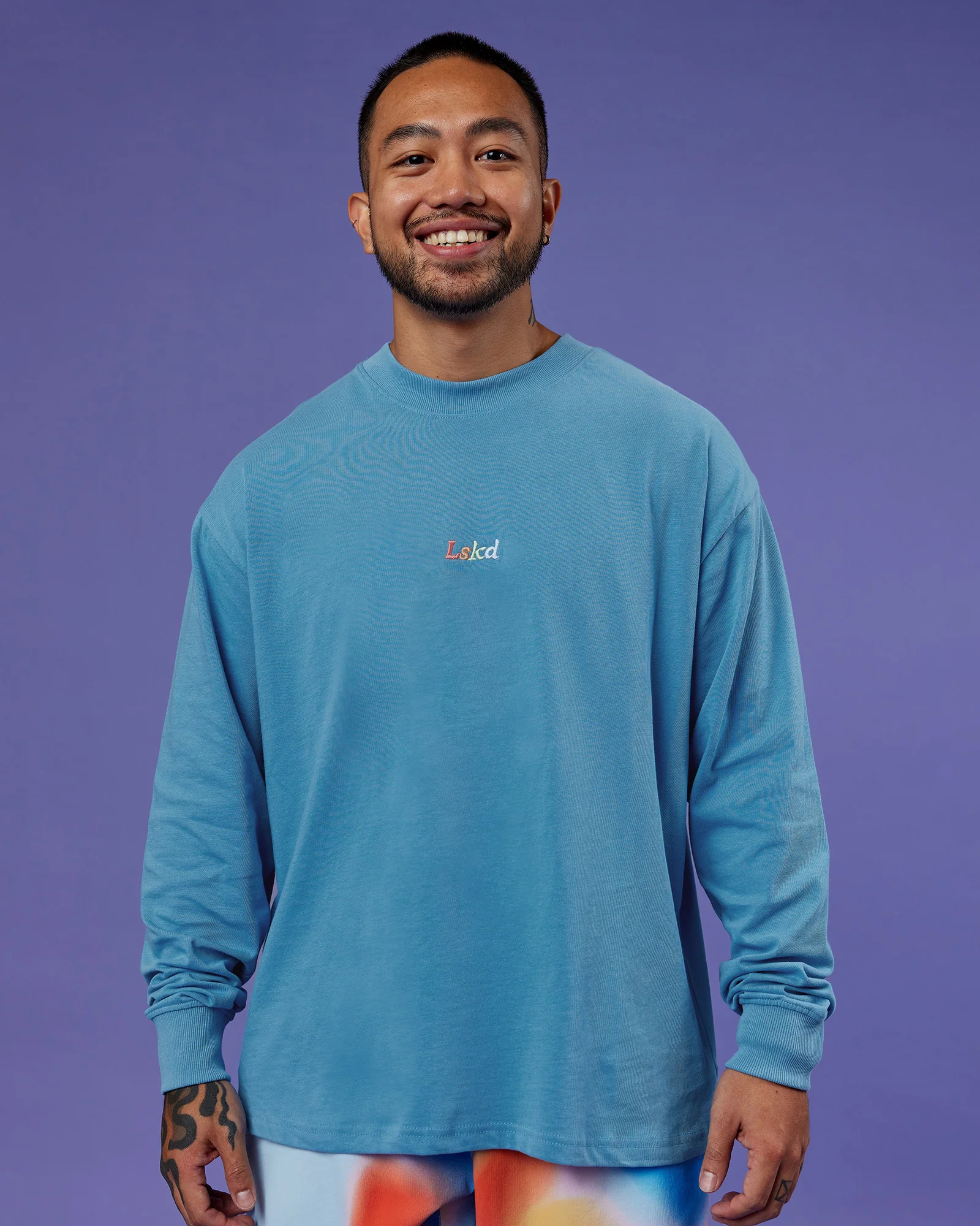 6857-our-journey-oversize-heavyweight-flxcotton-long-sleeve-tee-azure-blue-3.webp Our Journey Oversize Heavyweight FLXCotton Long Sleeve Tee - Azure Blue