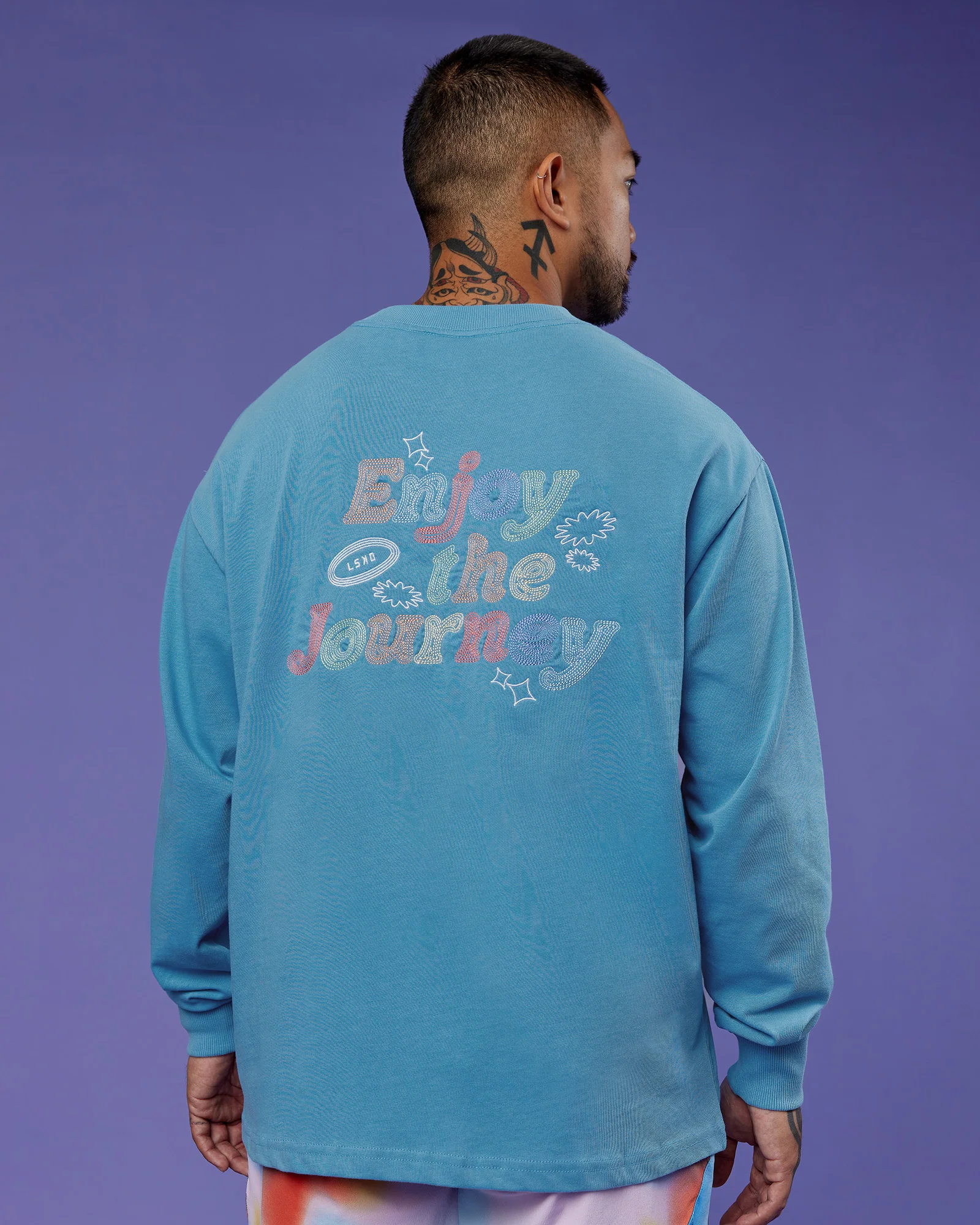 6857-our-journey-oversize-heavyweight-flxcotton-long-sleeve-tee-azure-blue-9.webp Our Journey Oversize Heavyweight FLXCotton Long Sleeve Tee - Azure Blue