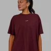 688-go-to-flxcotton-oversized-tee-dark-cherry-2.webp Go-To FLXCotton Oversized Tee - Dark Cherry