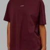 688-go-to-flxcotton-oversized-tee-dark-cherry-3.webp Go-To FLXCotton Oversized Tee - Dark Cherry