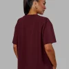 688-go-to-flxcotton-oversized-tee-dark-cherry-4.webp Go-To FLXCotton Oversized Tee - Dark Cherry