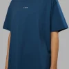 Go-To FLXCotton Oversized Tee - Indigo-White