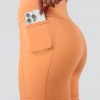 Fusion Ultra High-Rise 6" Short Pockets - Cantaloupe