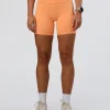 Fusion Ultra High-Rise 6" Short Pockets - Cantaloupe
