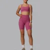 Fusion Ultra High-Rise 9" Short Pockets - Mauve Haze