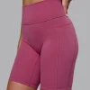 Fusion Ultra High-Rise 9" Short Pockets - Mauve Haze