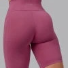 Fusion Ultra High-Rise 9" Short Pockets - Mauve Haze