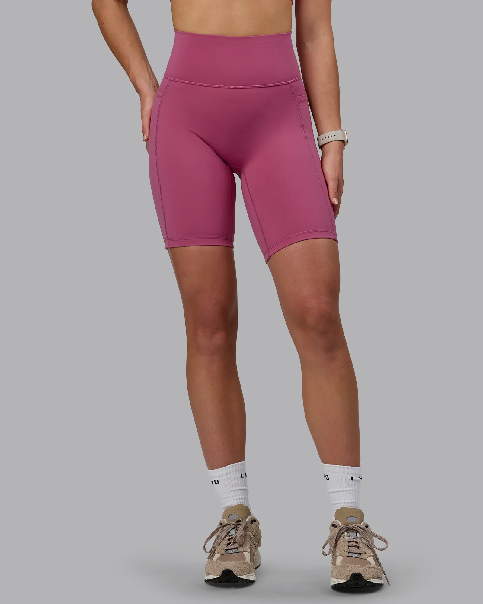 Fusion Ultra High-Rise 9" Short Pockets - Mauve Haze