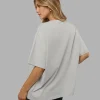 706-go-to-flxcotton-oversized-tee-digital-mist-white-4.webp Go-To FLXCotton Oversized Tee - Digital Mist-White