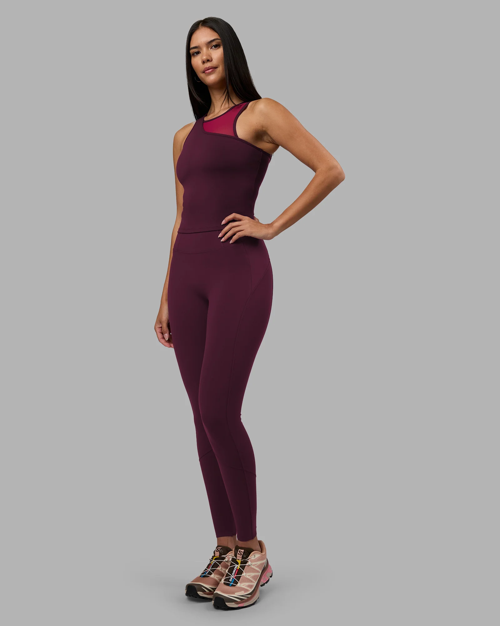 7064-motion-mesh-shelf-bra-tank-cherry-lacquer-plum-berry-4.webp Motion Mesh Shelf Bra Tank - Cherry Lacquer/Plum Berry